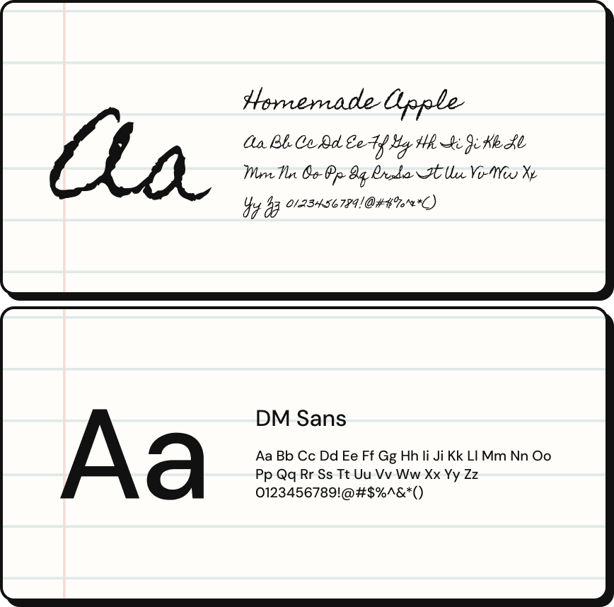 Chez Duda — Typographies